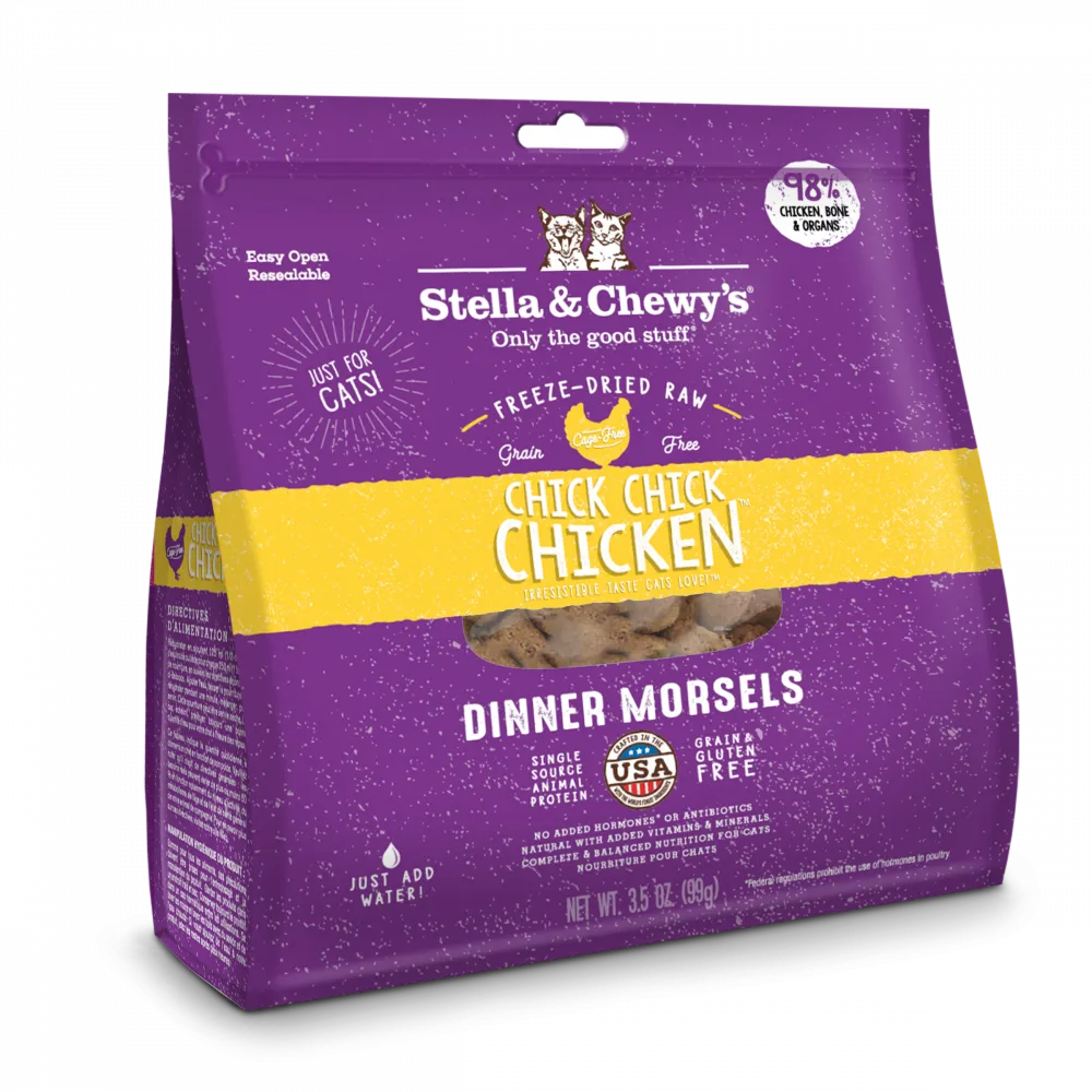 Stella & Chewy's Freeze-Dried Dinner Morsels Chick Chick Chicken Cat Food