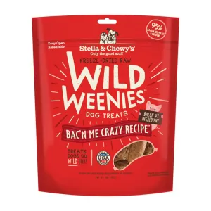 Stella & Chewy's Freeze-Dried Raw Bac'n Me Crazy Recipe Wild Weenies Dog Treats