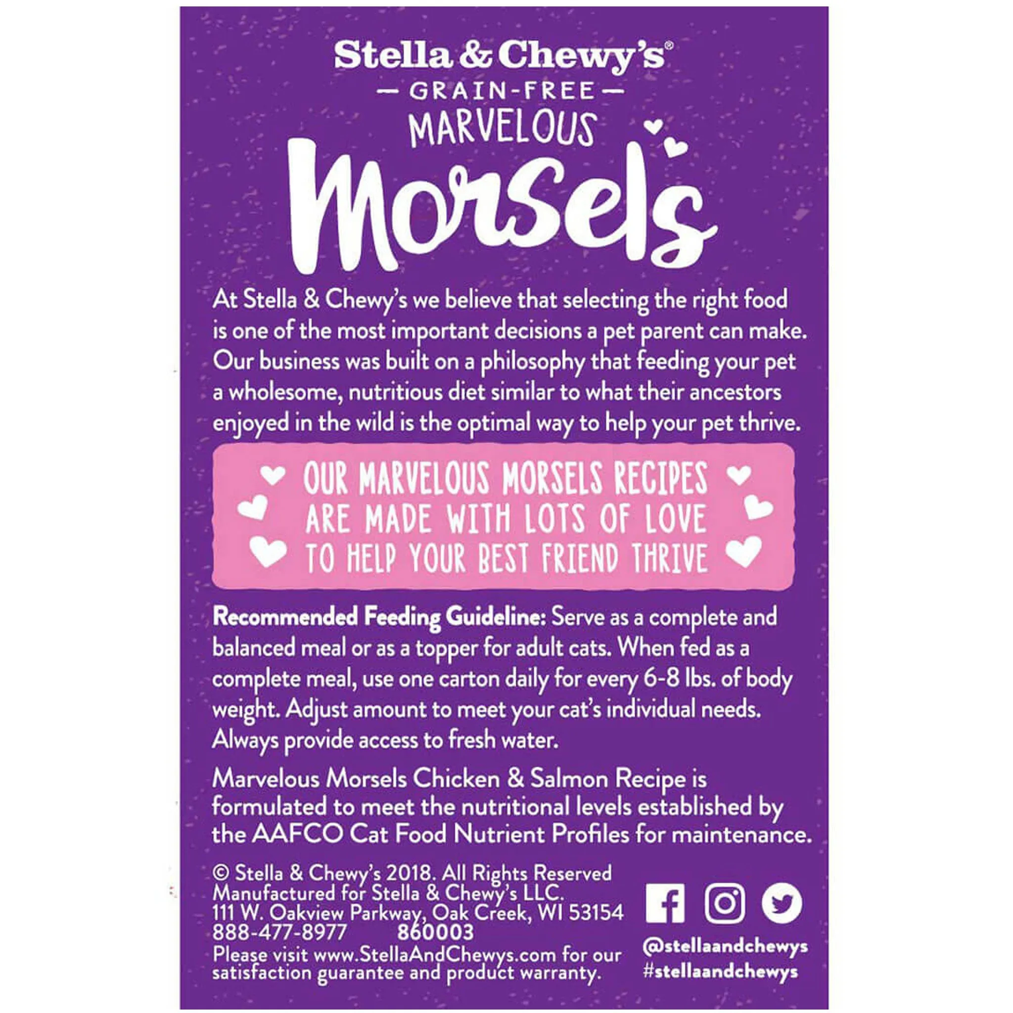 Stella & Chewy's Marvelous Morsels Chicken & Salmon Medley Cat Food - 5.5oz