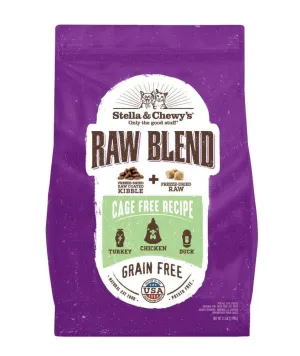 Stella & Chewy's Raw Blend Kibble Cage Free Poultry Recipe Freeze-Dried Raw Coated Kibble   Freeze-Dried Raw Dry Cat Food