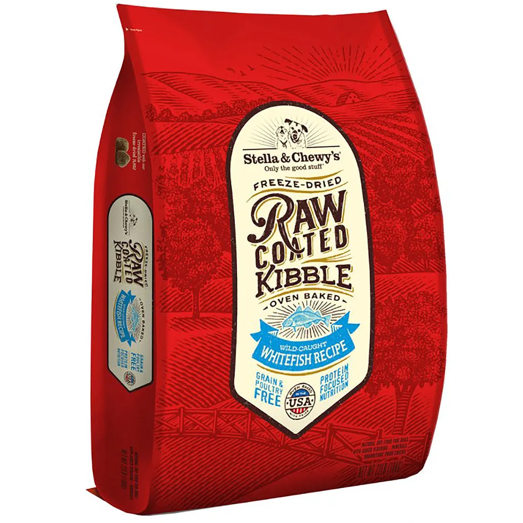 Stella & Chewy's Raw Coated Kibble Wild Caught Whitefish Recipe Dry Dog Food