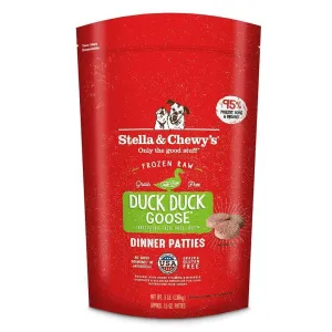 Stella & Chewy's Raw Frozen Duck Duck Goose Dinner Patties for Dogs