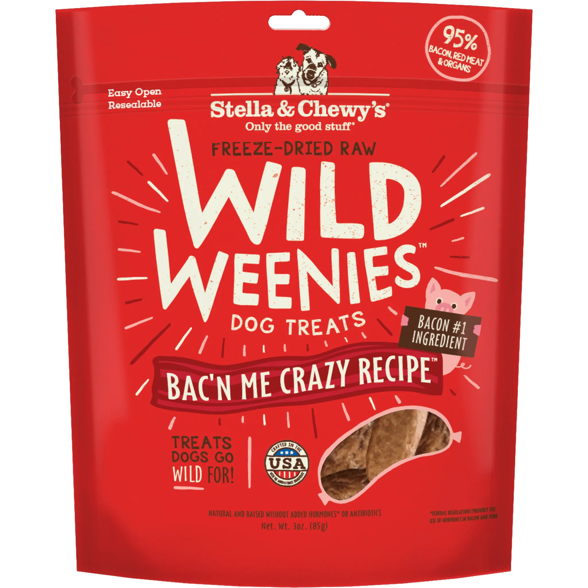Stella & Chewy's Wild Weenies Bacon Dog Treats