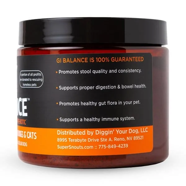 Super Snouts GI Balance Powder Supplement for Dogs and Cats