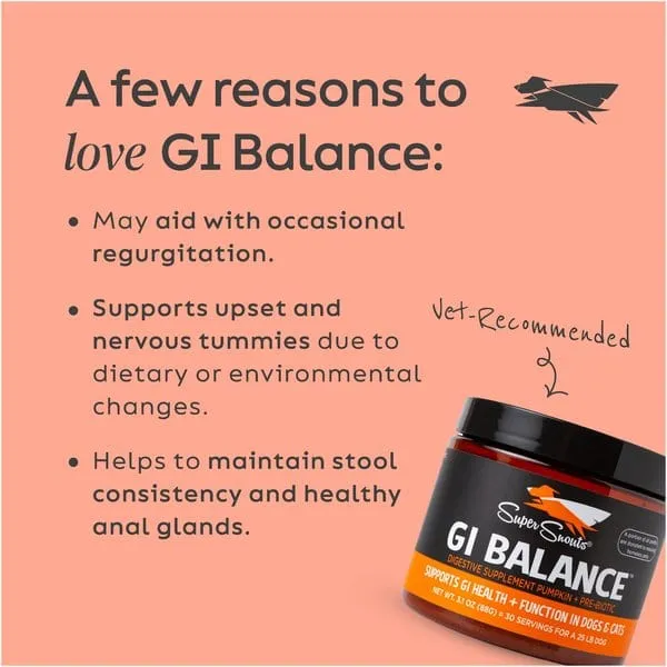 Super Snouts GI Balance Powder Supplement for Dogs and Cats