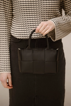 Tas Sharon leer zwart