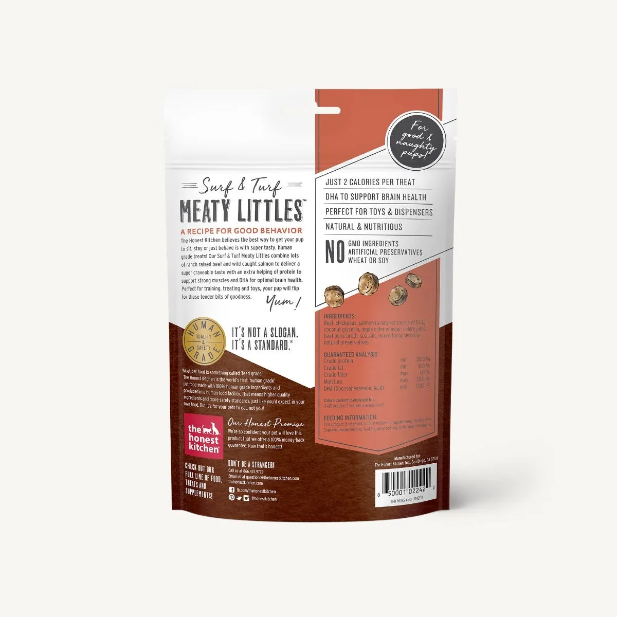 The Honest Kitchen Beef & Salmon Recipe Surf & Turf Meaty Littles Dry Dog Food
