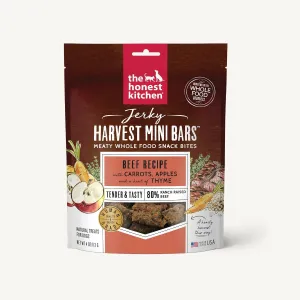 The Honest Kitchen  Beef Recipe With Carrots & Apples Jerky Harvest Mini Bars For Dogs
