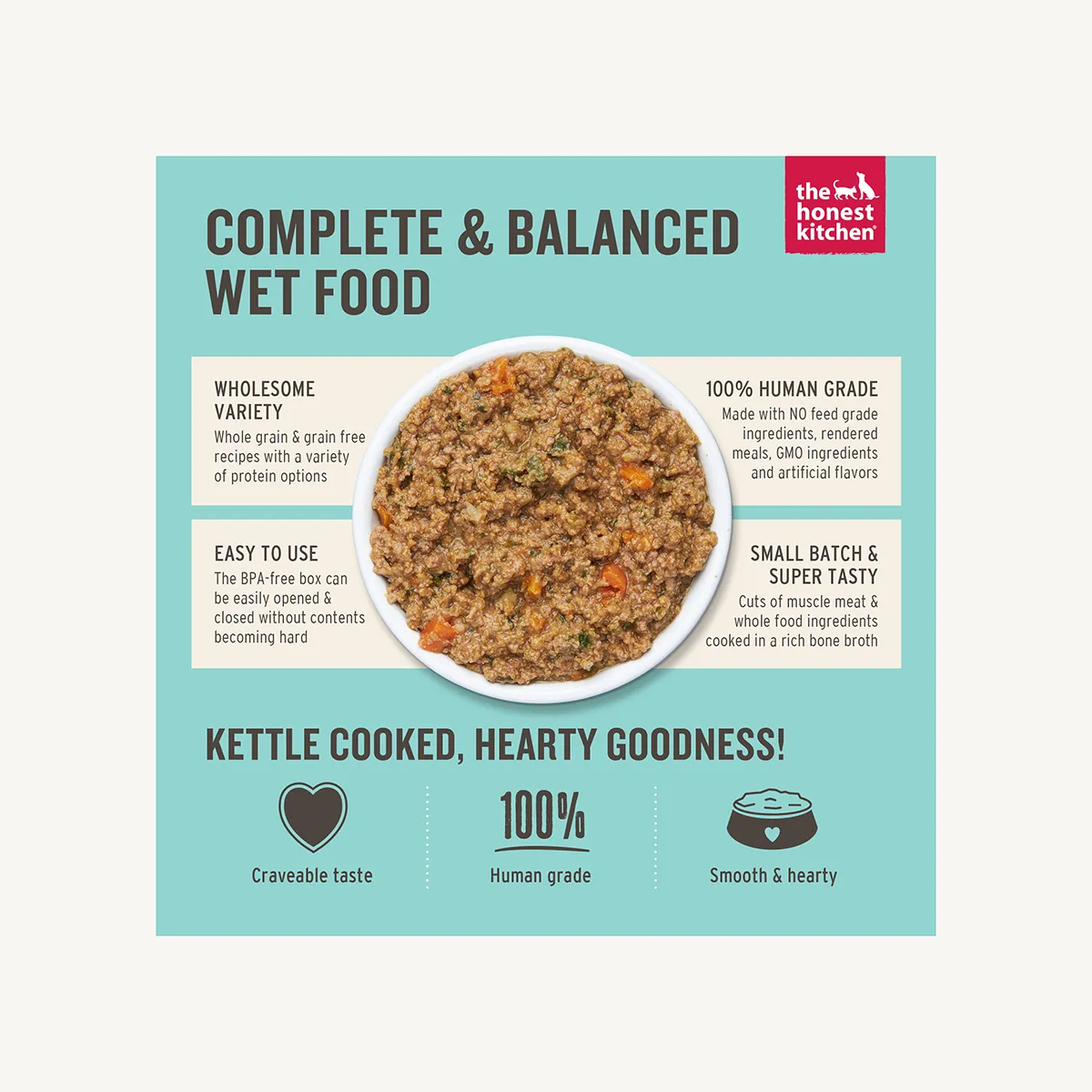 The Honest Kitchen Butcher Block Turkey & Autumn Veggies Pate for Dogs