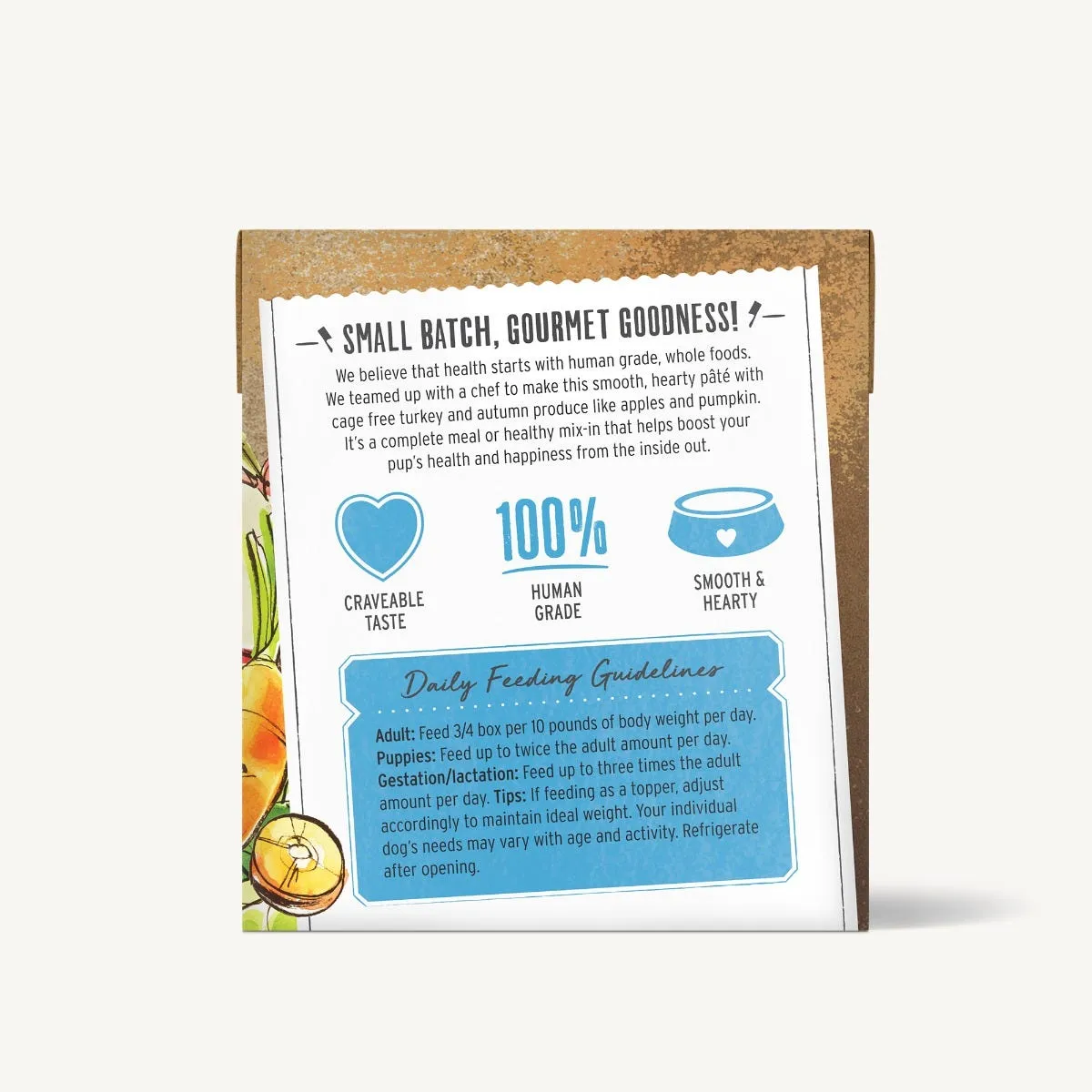 The Honest Kitchen Butcher Block Turkey & Autumn Veggies Pate for Dogs