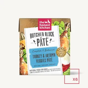 The Honest Kitchen Butcher Block Turkey & Autumn Veggies Pate for Dogs