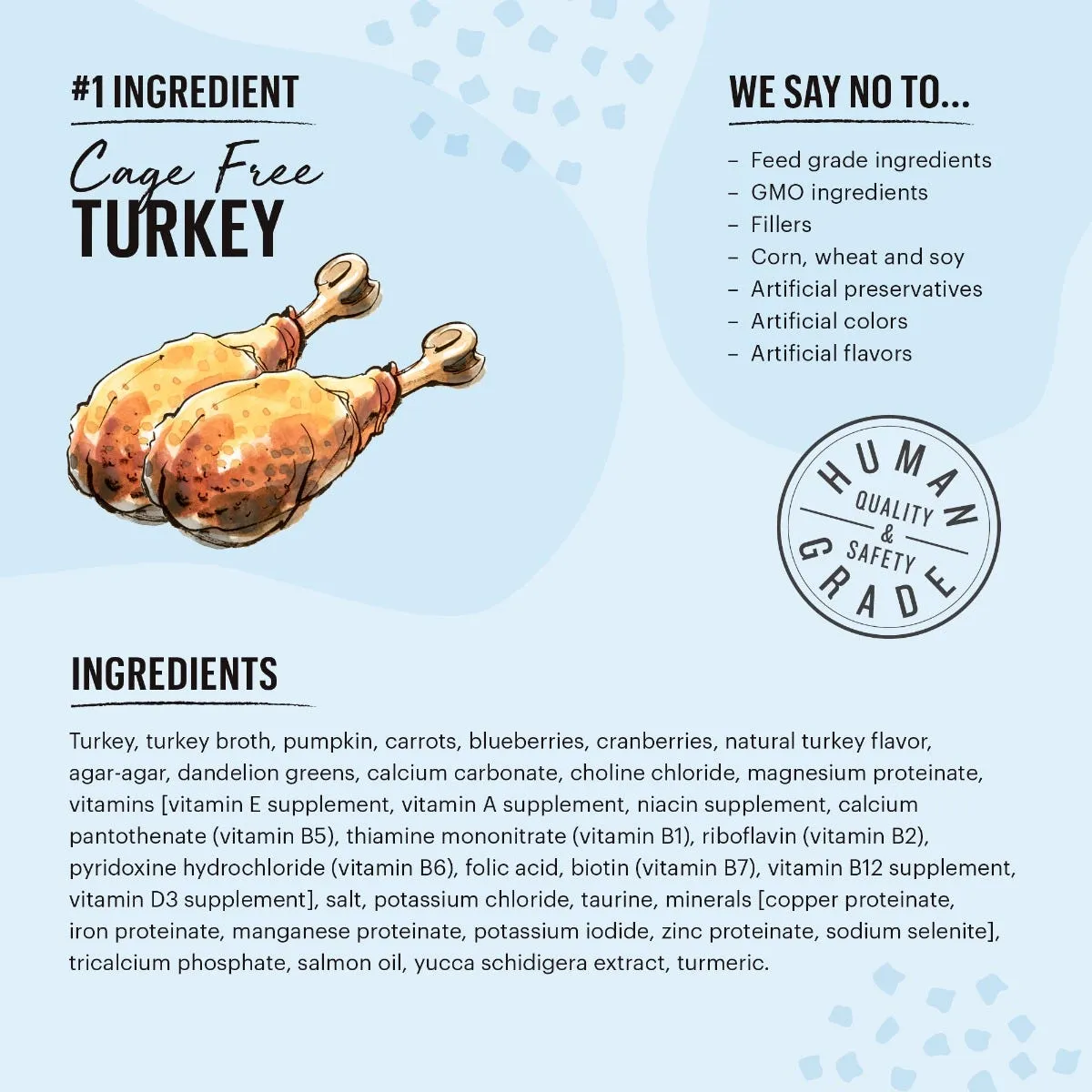 The Honest Kitchen Cat Minced Turkey Recipe in Bone Broth Gravy Wet Cat Food
