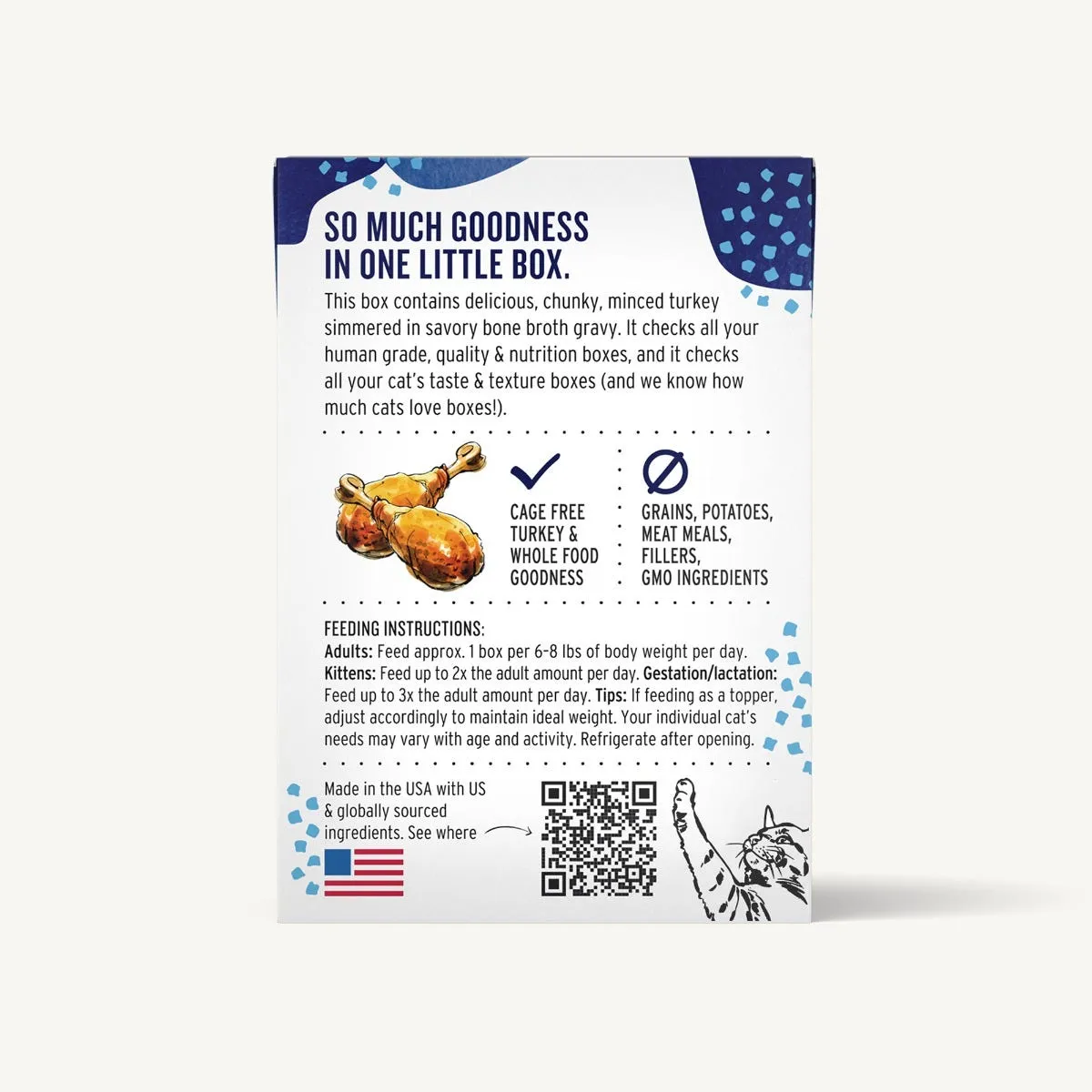 The Honest Kitchen Cat Minced Turkey Recipe in Bone Broth Gravy Wet Cat Food