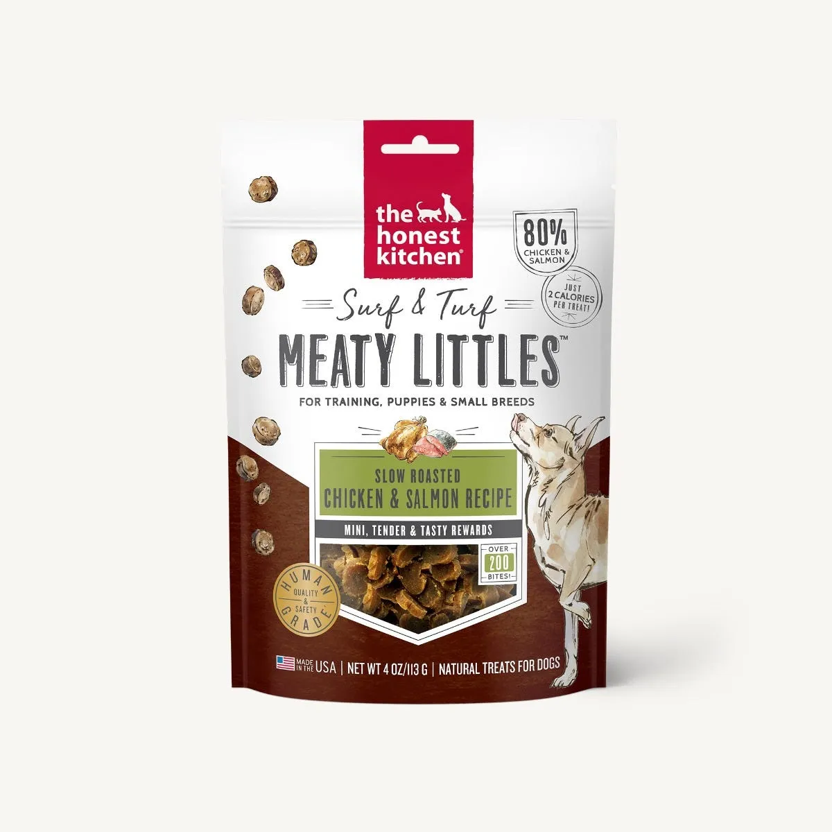 The Honest Kitchen Chicken & Salmon Recipe Surf & Turf Meaty Littles For Dogs