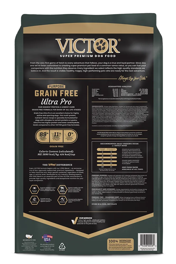 Victor Purpose Grain Free Ultra Pro Dry Dog Food