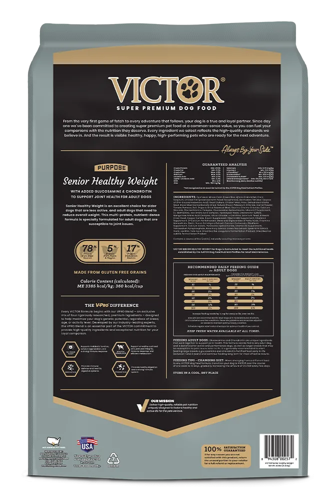 Victor Purpose Senior Healthy Weight Dry Dog Food, 5lb