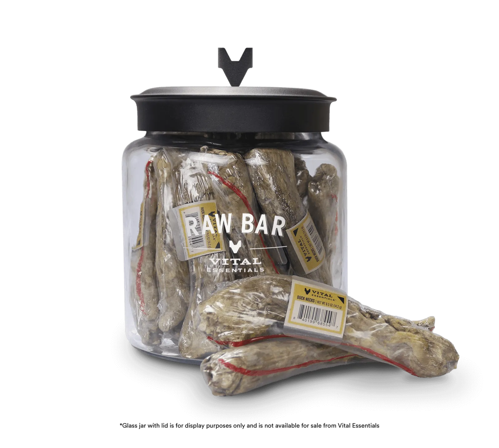 Vital Essentials Raw Bar Freeze-Dried Duck Neck Dog Treats