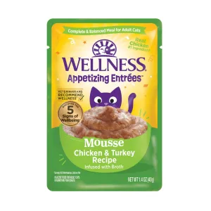 Wellness Appetizing Entrees Mouse Chicken & Turkey Wet Cat Food Pouch