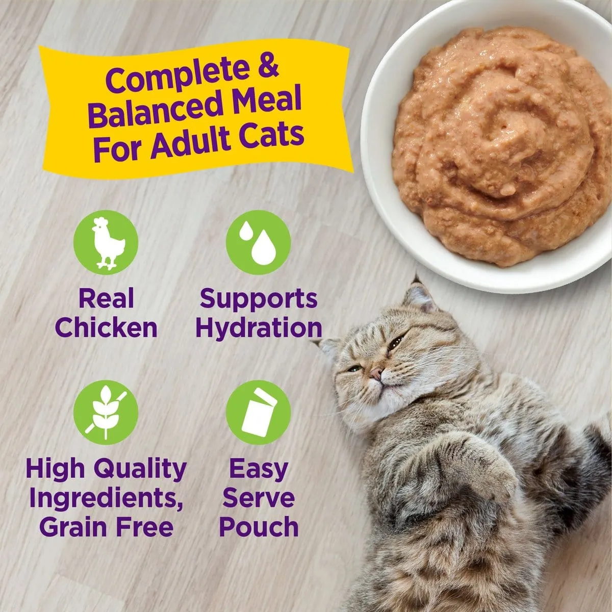 Wellness Appetizing Entrees Mouse Chicken & Turkey Wet Cat Food Pouch