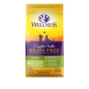 Wellness Complete Health Grain Free Kitten Deboned Chicken & Chicken Meal Dry Cat Food