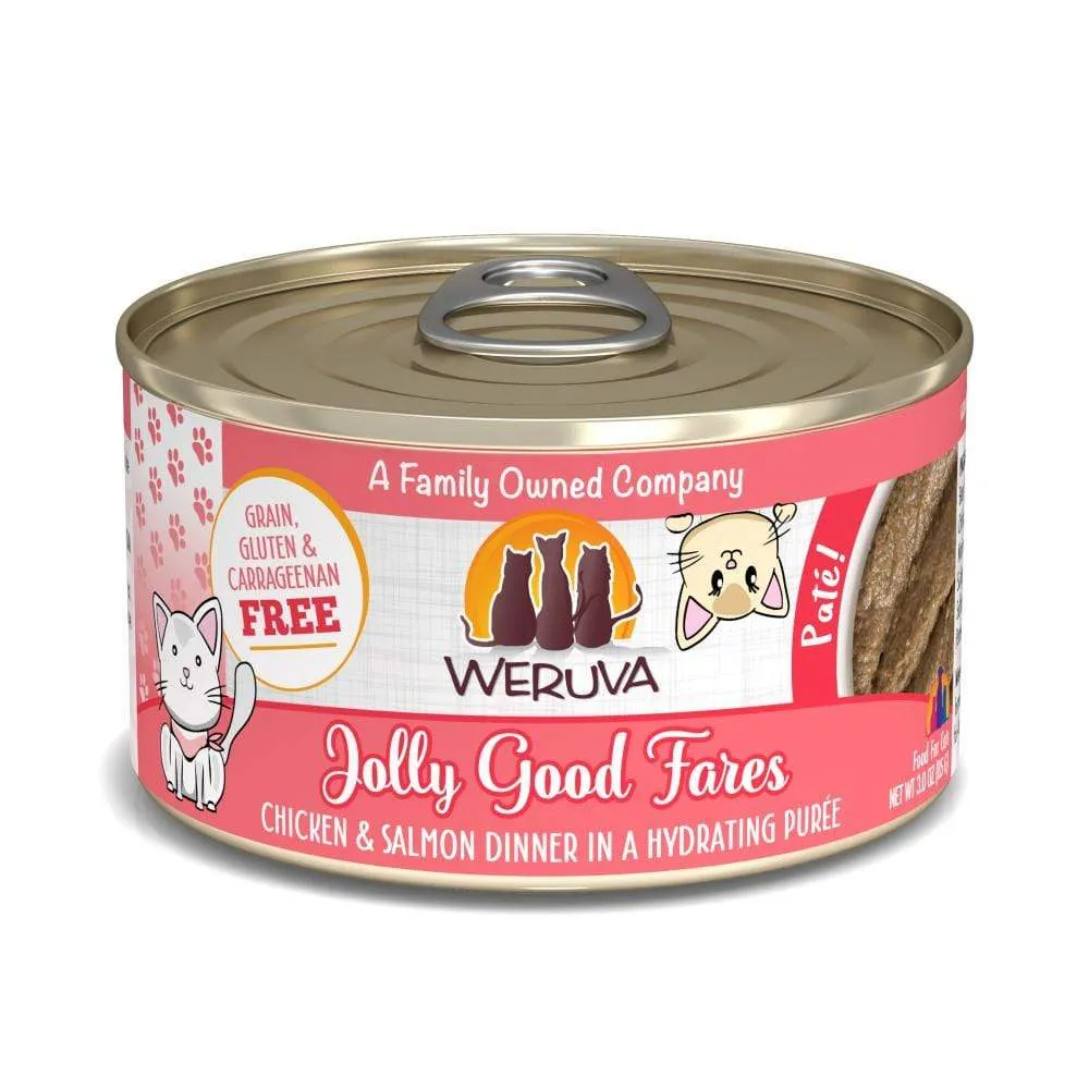 Weruva Classic Cat Pate Jolly Good Fares with Chicken & Salmon Canned Cat Food
