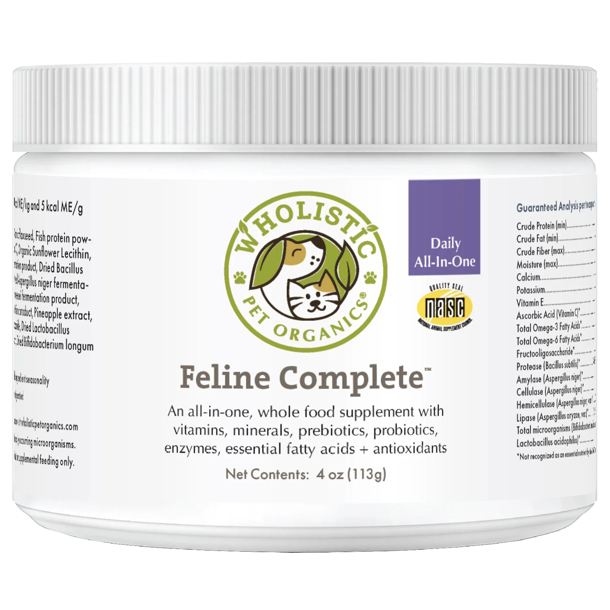 Wholistic Pet Organics Complete Kelp Cat Supplements