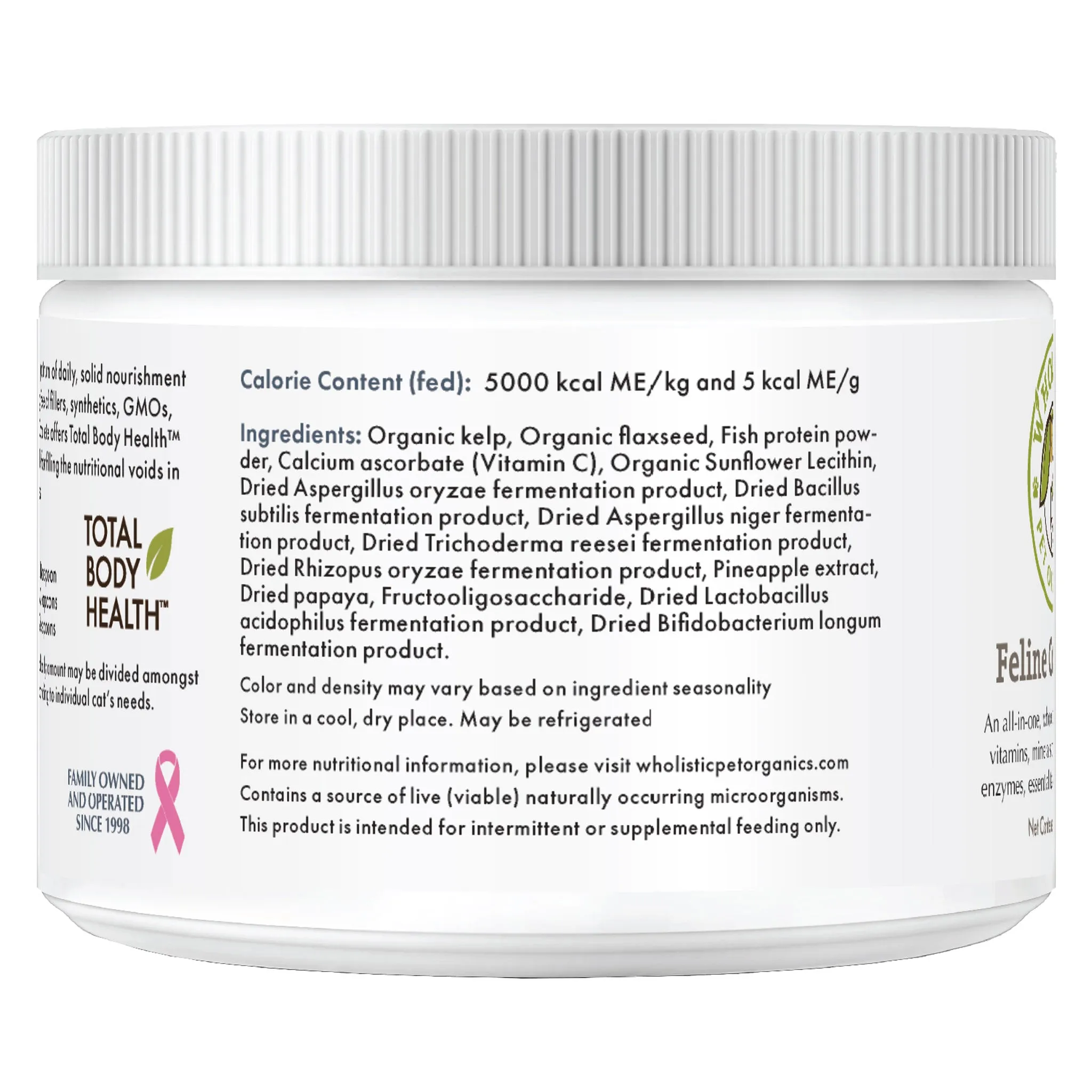 Wholistic Pet Organics Complete Kelp Cat Supplements