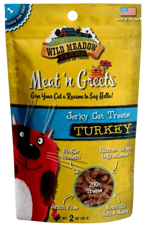Wild Meadow Farms Turkey Meat'N Greets Treats for Cats