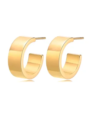 Wyatt Mini Hoop, Gold Plated