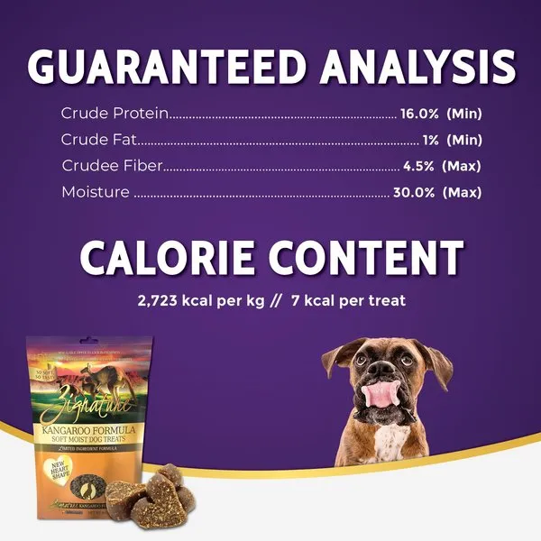 Zignature Kangaroo Flavored Soft Dog Treats