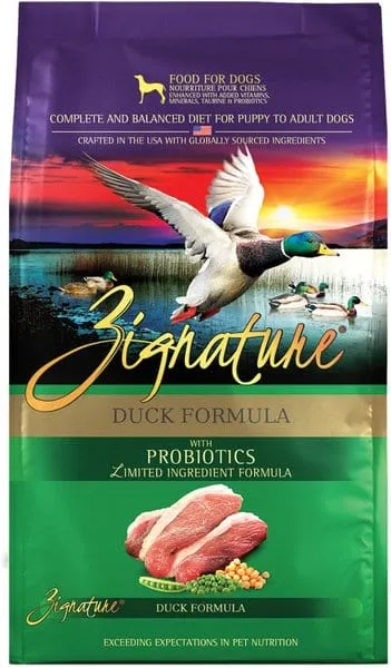 Zignature Limited Ingredient Diet Grain Free Duck Recipe Dry Dog Food