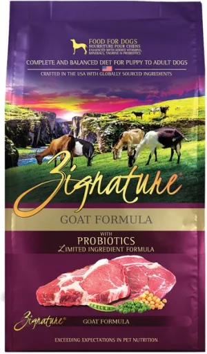 Zignature Limited Ingredient Diet Grain Free Goat Recipe Dry Dog Food