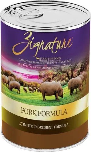 Zignature Limited Ingredient Diet Grain Free Pork Recipe Canned Dog Food