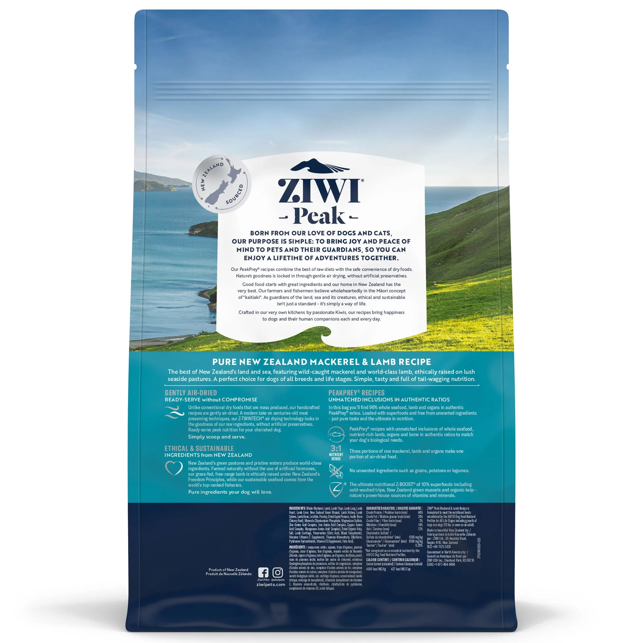 Ziwi Air-Dried Mackerel & Lamb Dog Food