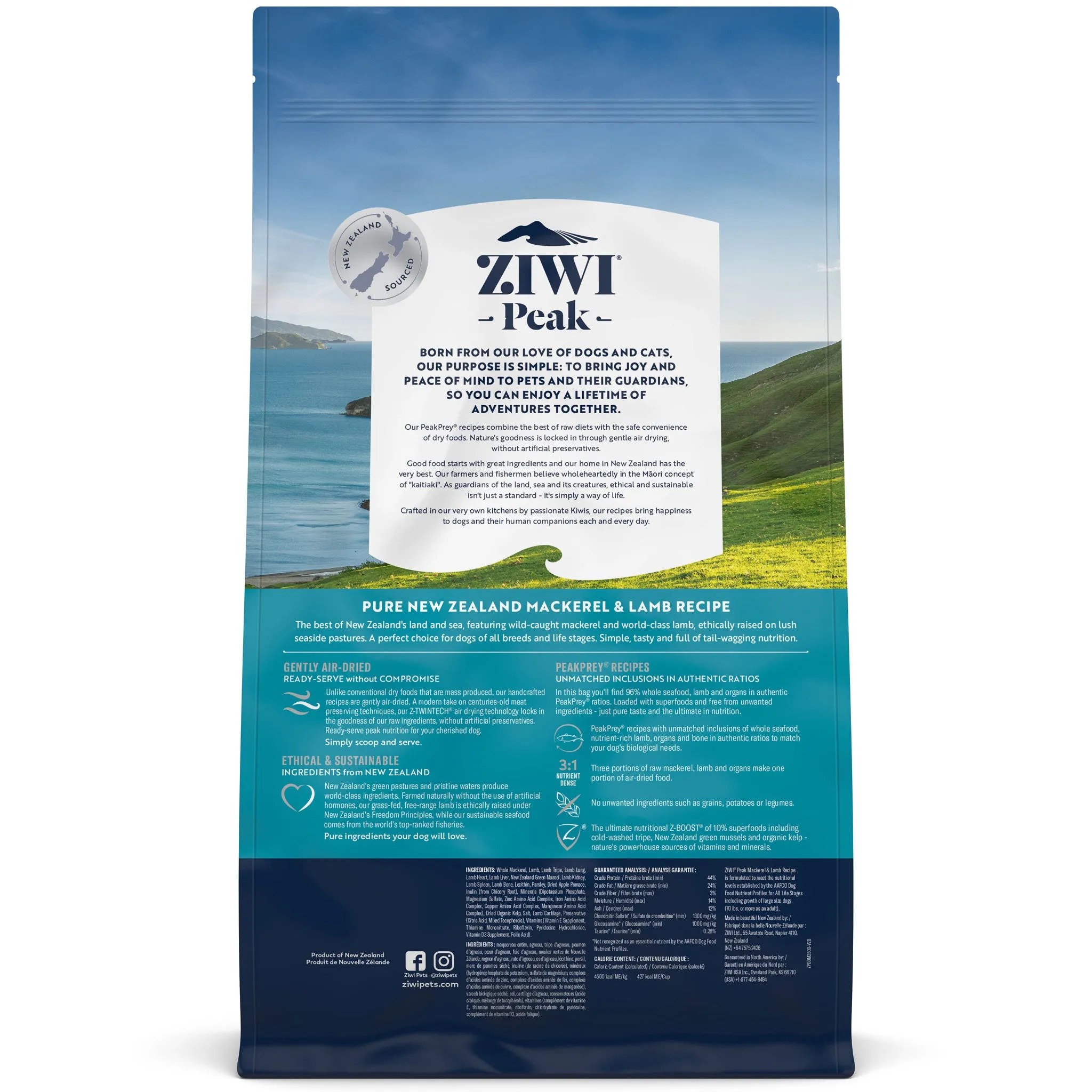Ziwi Air-Dried Mackerel & Lamb Dog Food