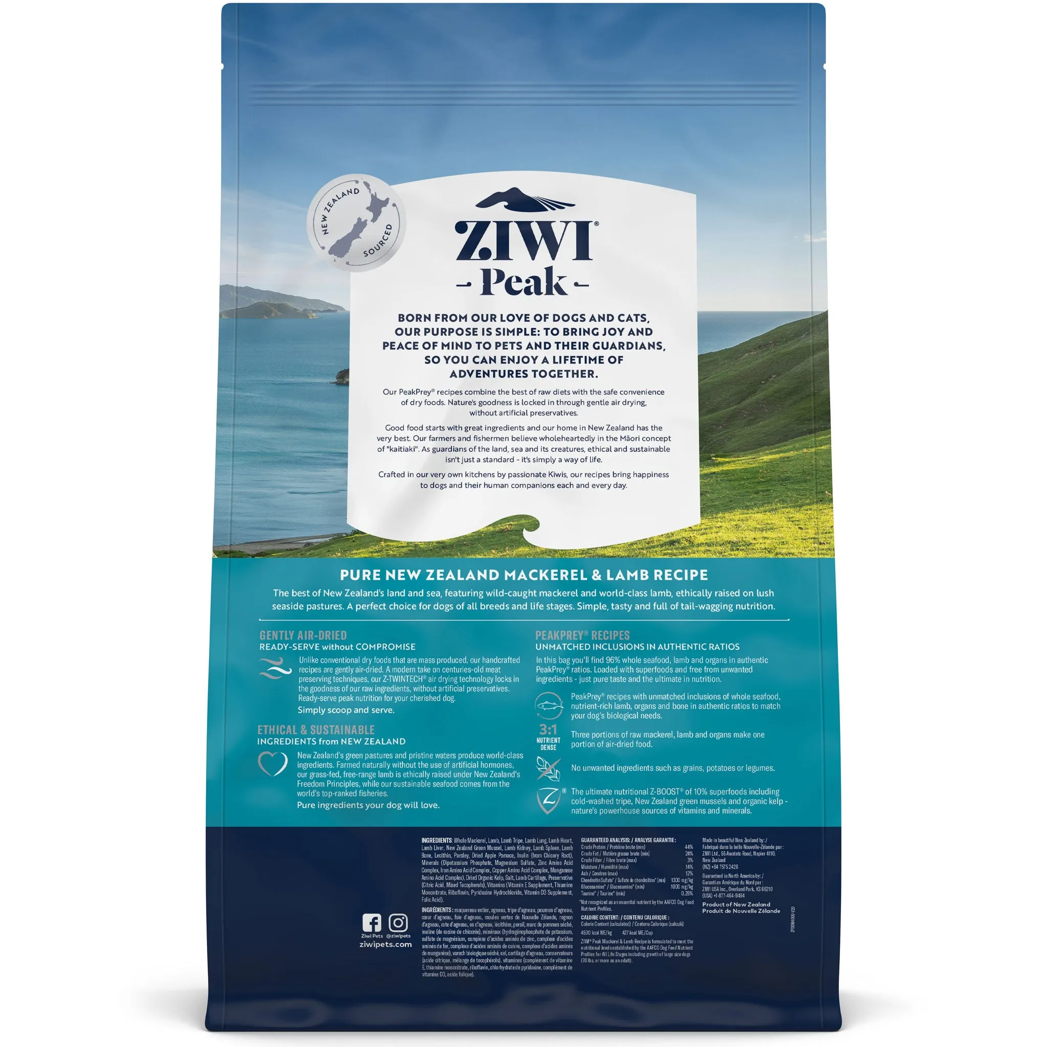 Ziwi Air-Dried Mackerel & Lamb Dog Food