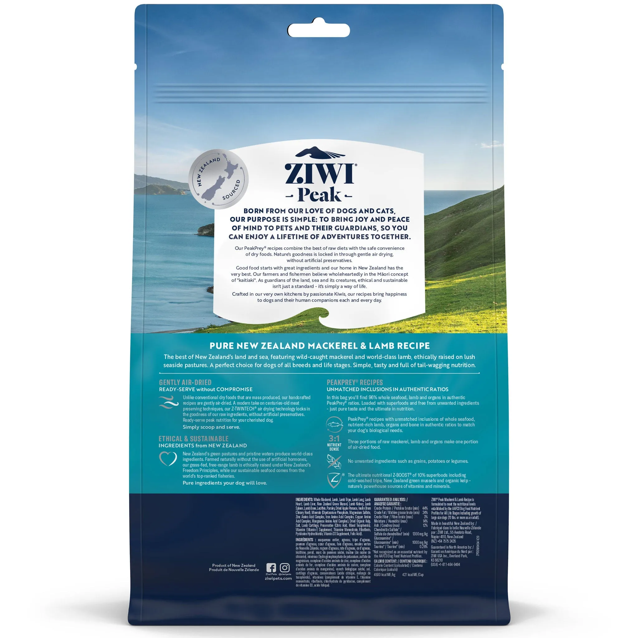 Ziwi Air-Dried Mackerel & Lamb Dog Food