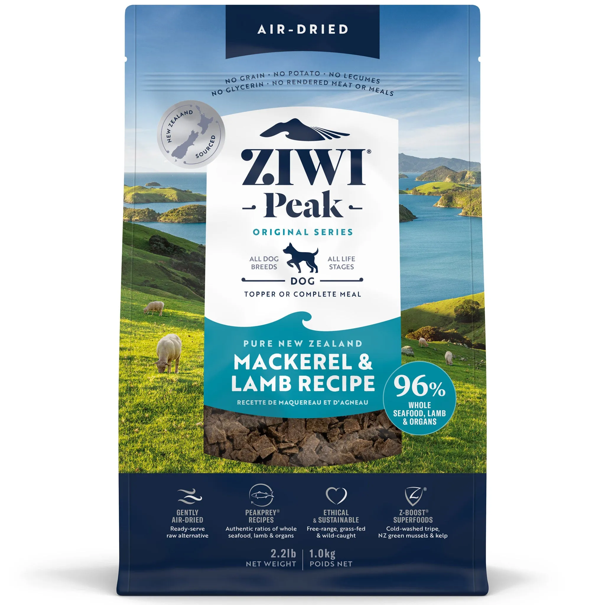 Ziwi Air-Dried Mackerel & Lamb Dog Food