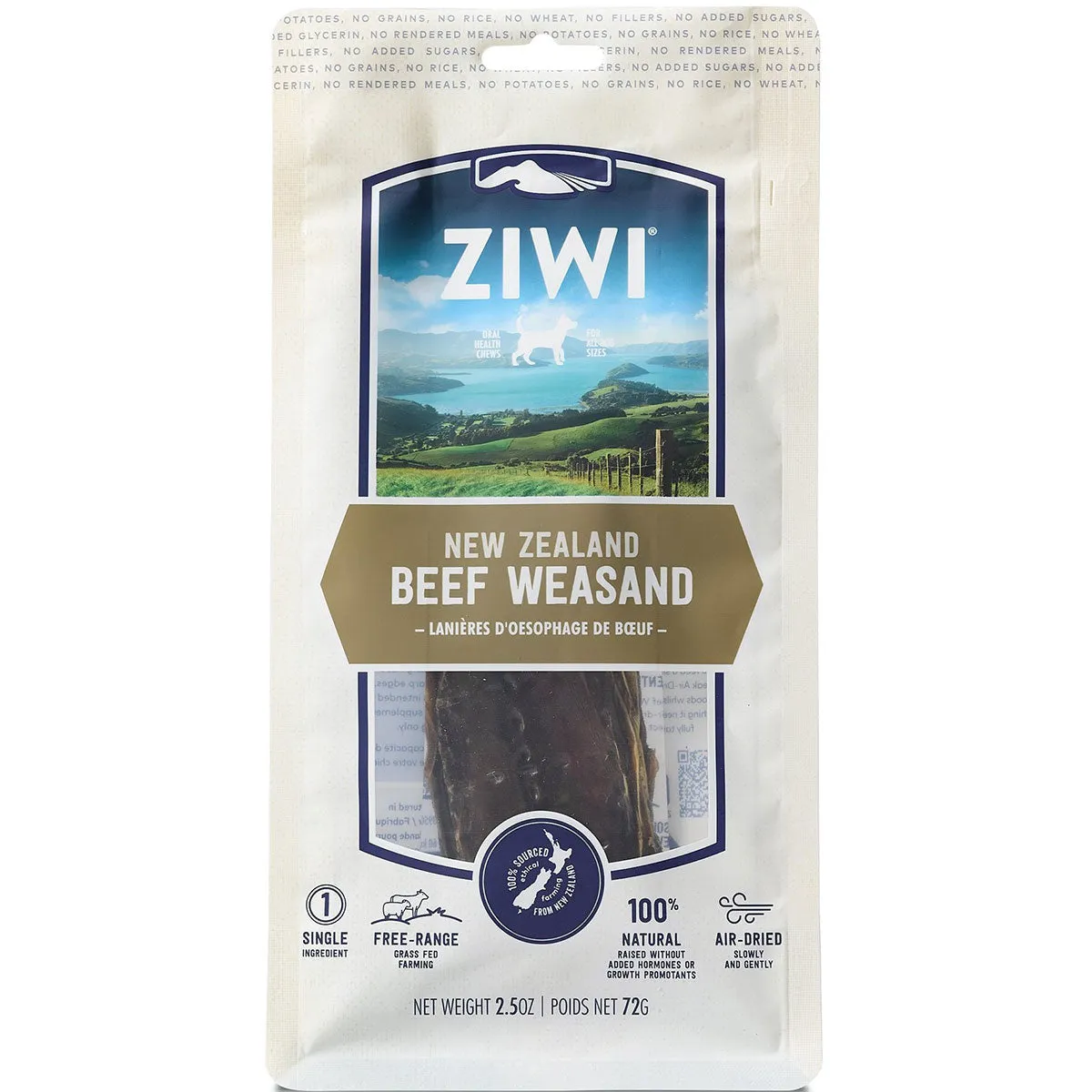 Ziwi Beef Weasand Beef Dog Chew  - 2.5oz