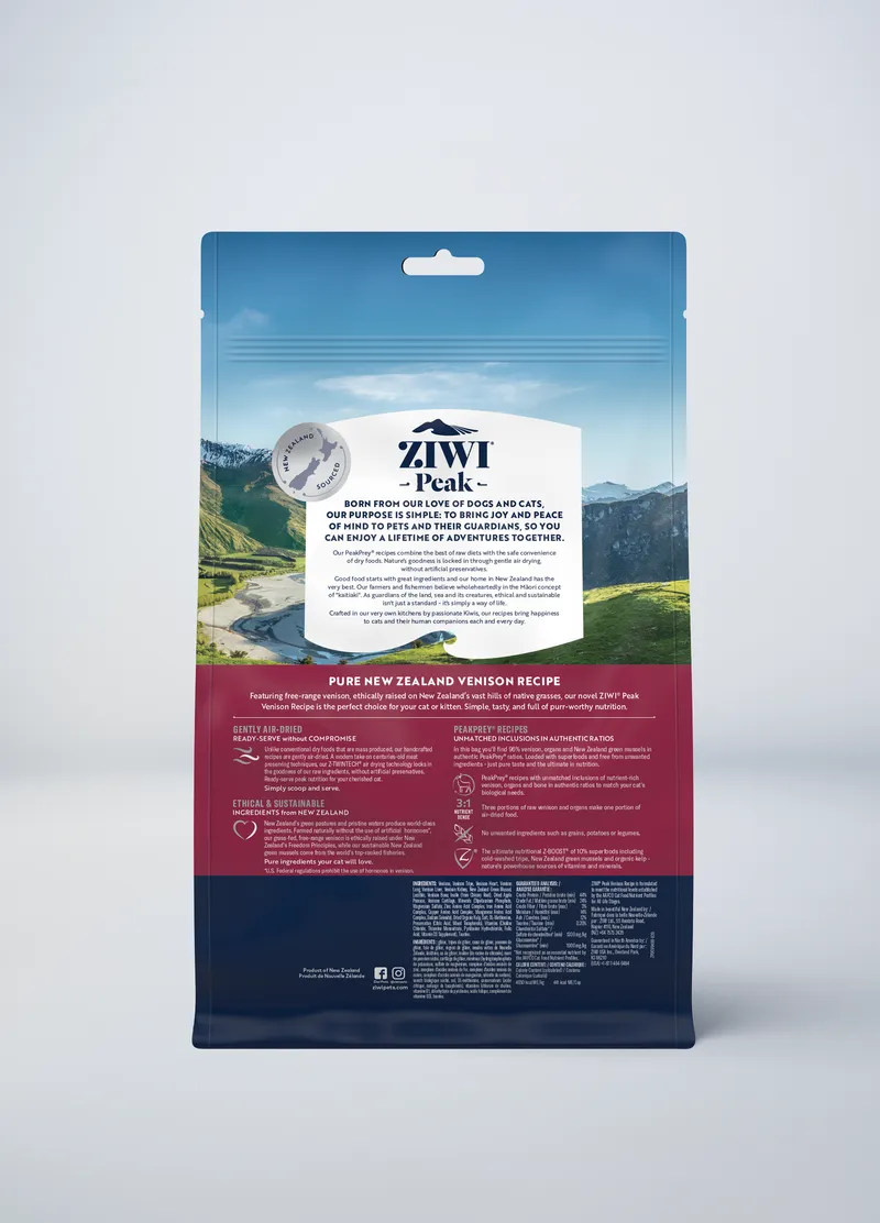 ZIWI Peak Air-Dried Venison Recipe For Cats