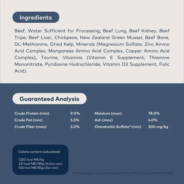 ZIWI Peak Grain Free Beef Recipe Canned Cat Food