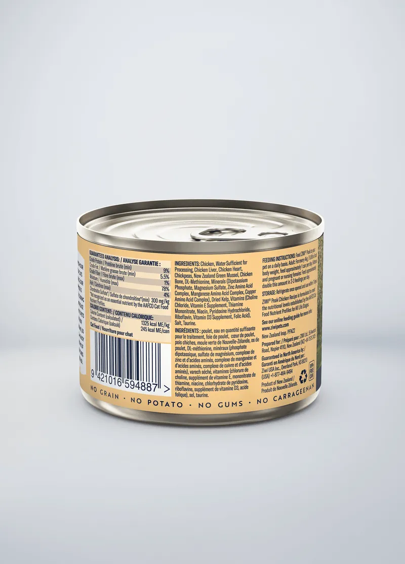ZIWI Peak Grain Free Free-Range Chicken Recipe Canned Cat Food