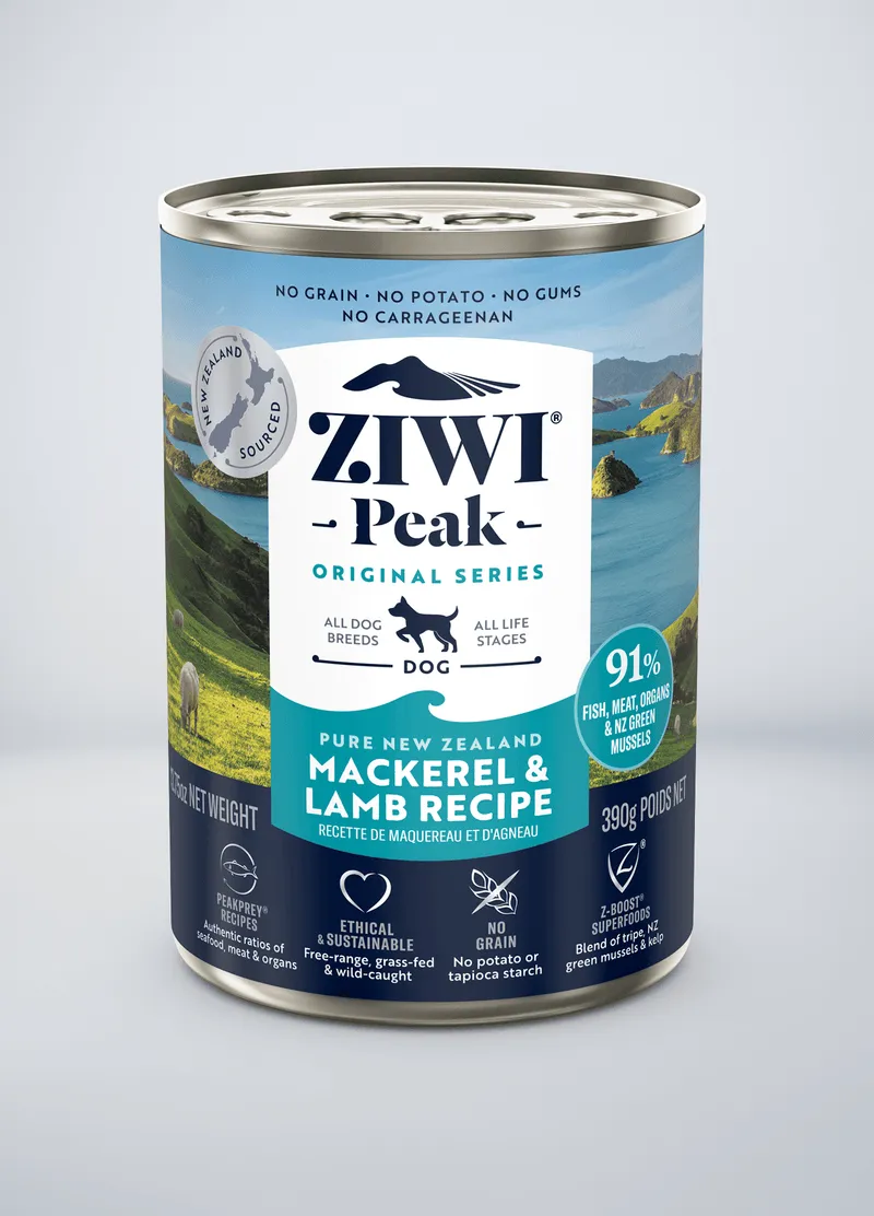 ZIWI Peak Grain Free Mackerel & Lamb Recipe Canned Dog Food