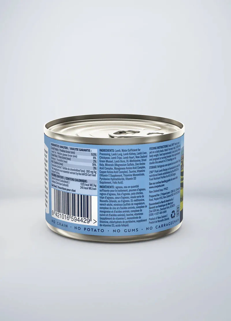 Ziwi Peak Lamb Canned Cat Food