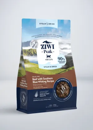 ZIWI Peak Steam & Dried Beef with Southern Blue Whiting Recipe Air-Dried Cat Food
