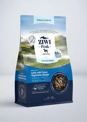 ZIWI Peak Steam & Dried Lamb with Green Vegetables Recipe Air-Dried Dog Food