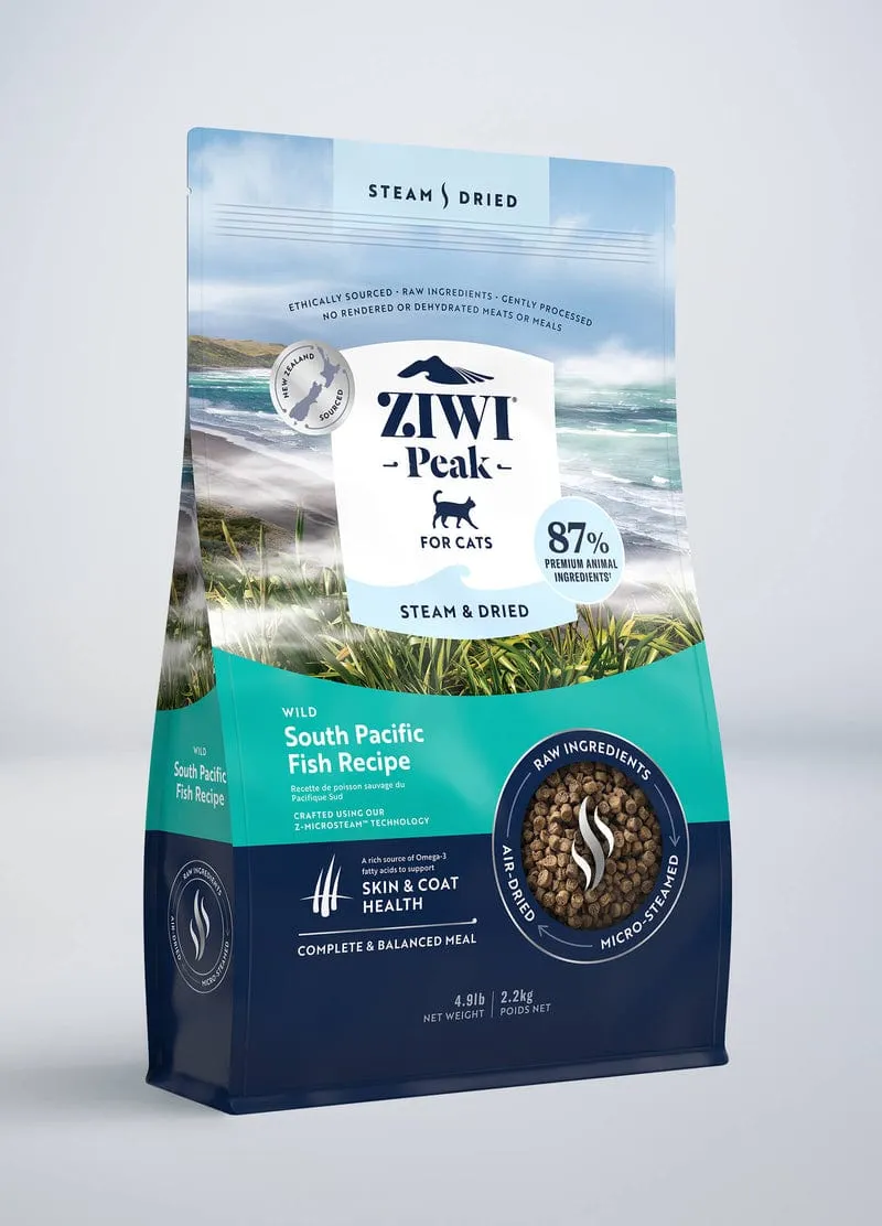 ZIWI Peak Steam & Dried Wild South Pacific Fish Recipe Air-Dried Cat Food